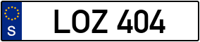 Trailer License Plate